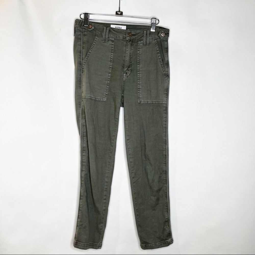 Pistola | Mara Straight Leg Capri Green Pant S